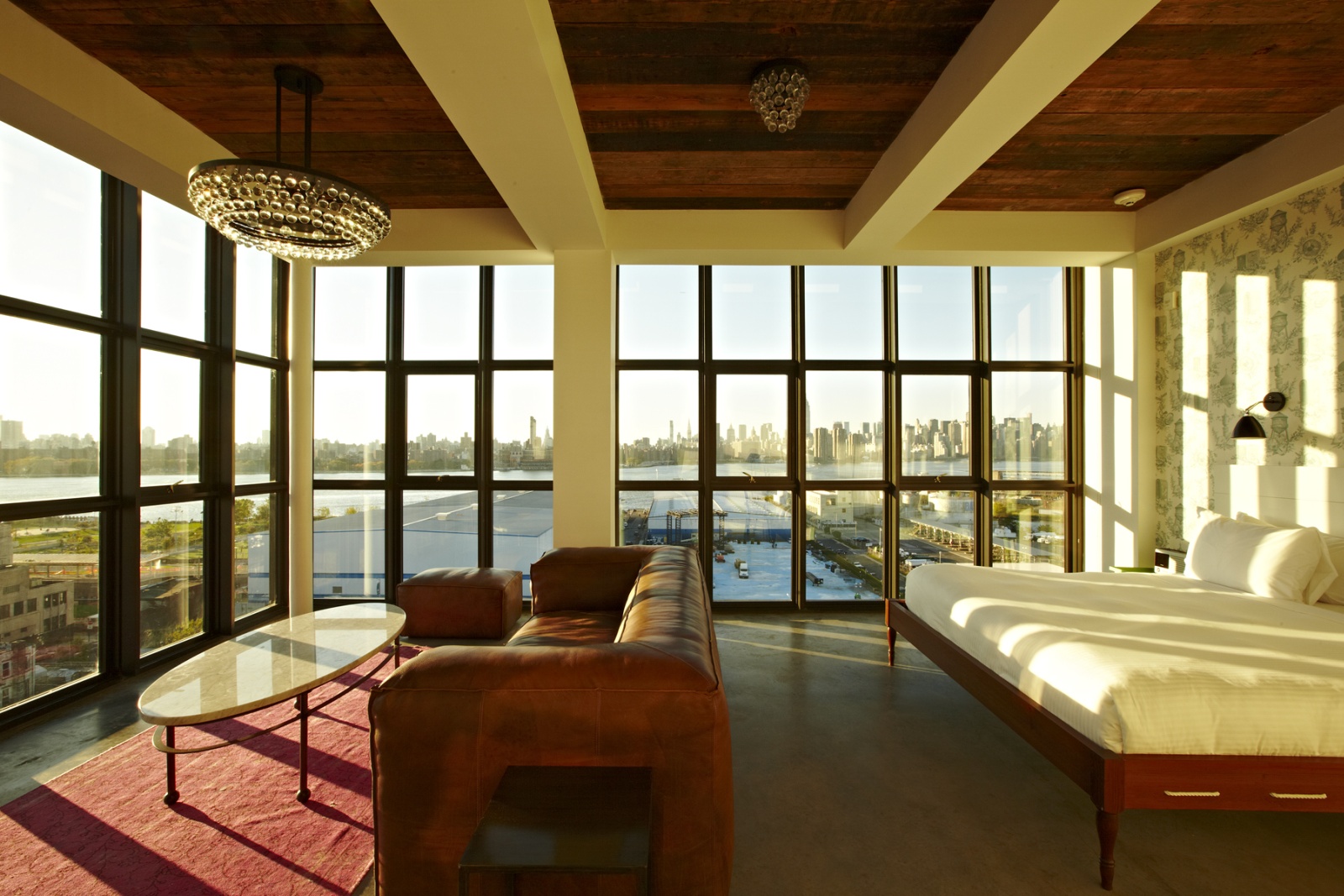 Wythe Hotel New York Panoramic Rooftop Bar In Brooklyn